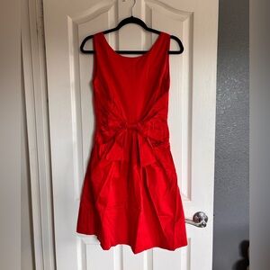 Kate Spade Vibrant Red Backless Dress